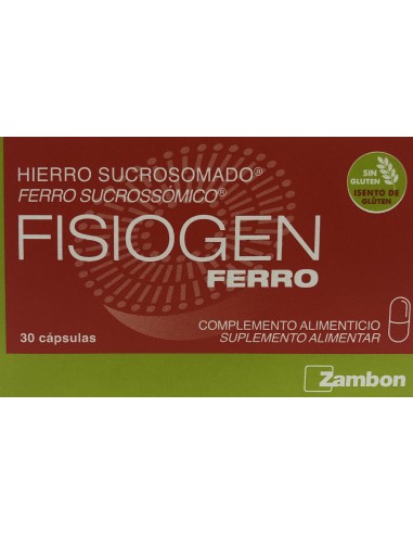 FISIOGEN FERRO 30 CAPSULAS 14 mg